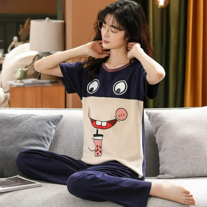 Cartoon Printed Sleepwear Pajama