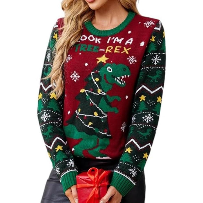 Holiday Party Themed Knitted Sweater