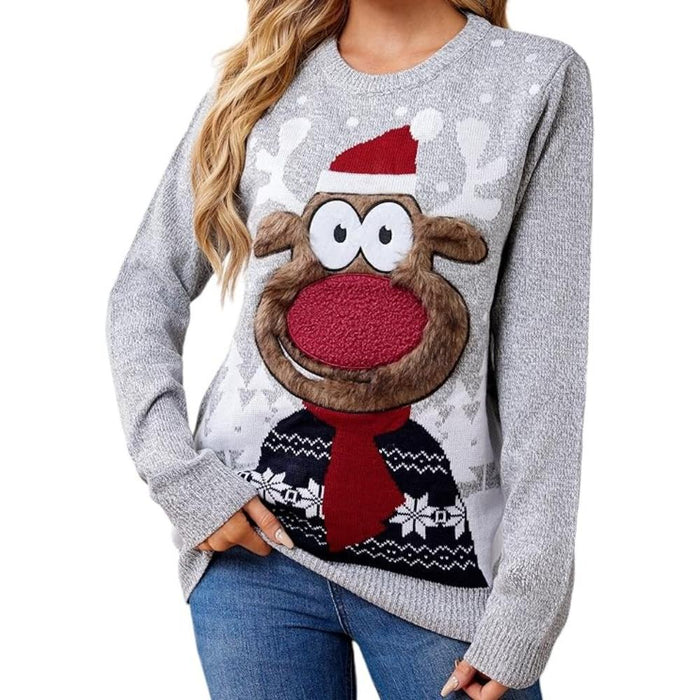 Holiday Party Themed Knitted Sweater