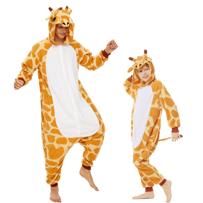 Giraffe Cosplay Family Onesies Pajama Set