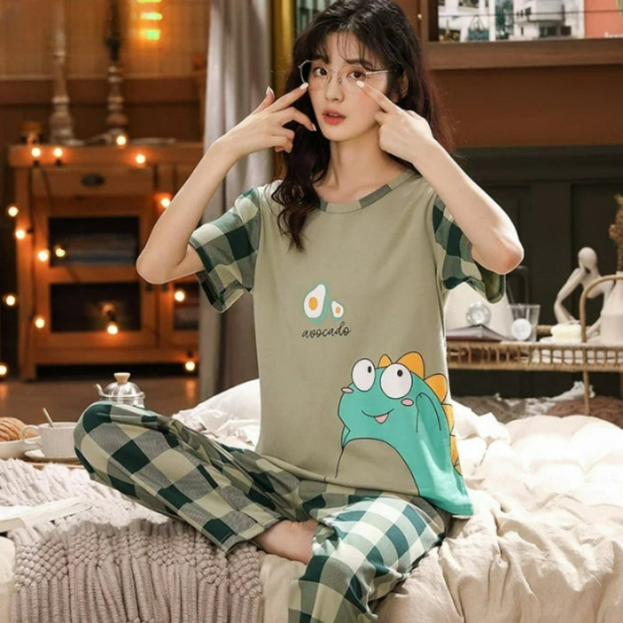 Cartoon Printed Sleepwear Pajama