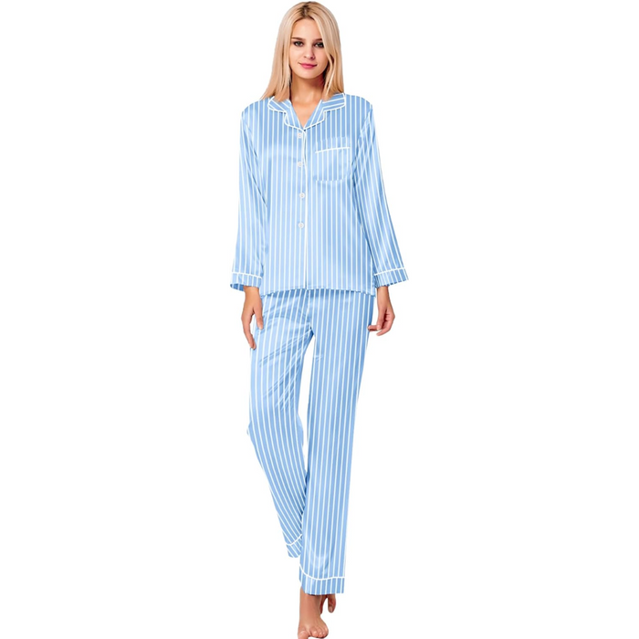 Long Sleeve Striped Sleepwear Set