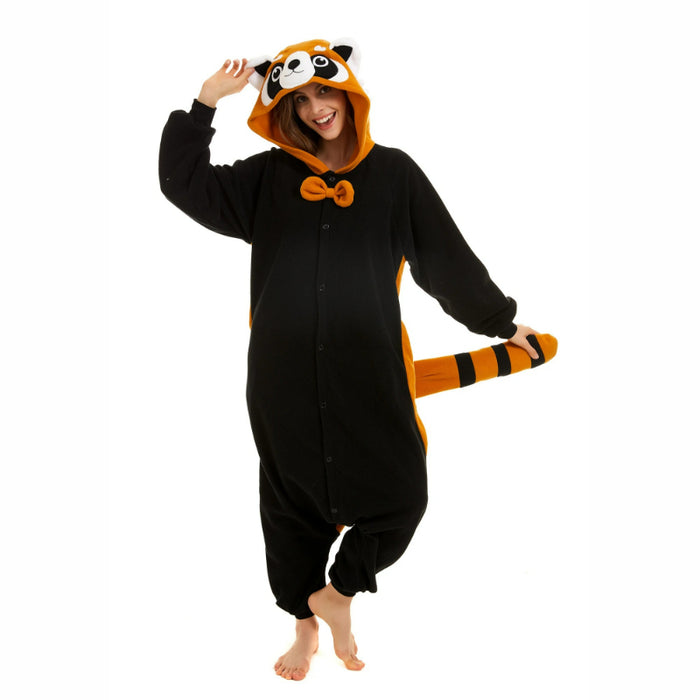 Panda Printed Hooded Family Onesie Sleepwear