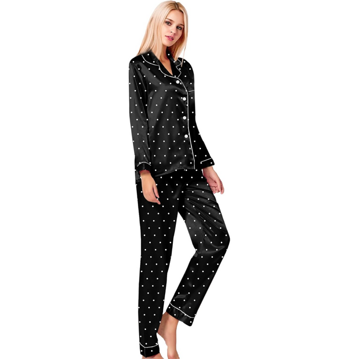 Polka Dot Patterned Sleepwear Set