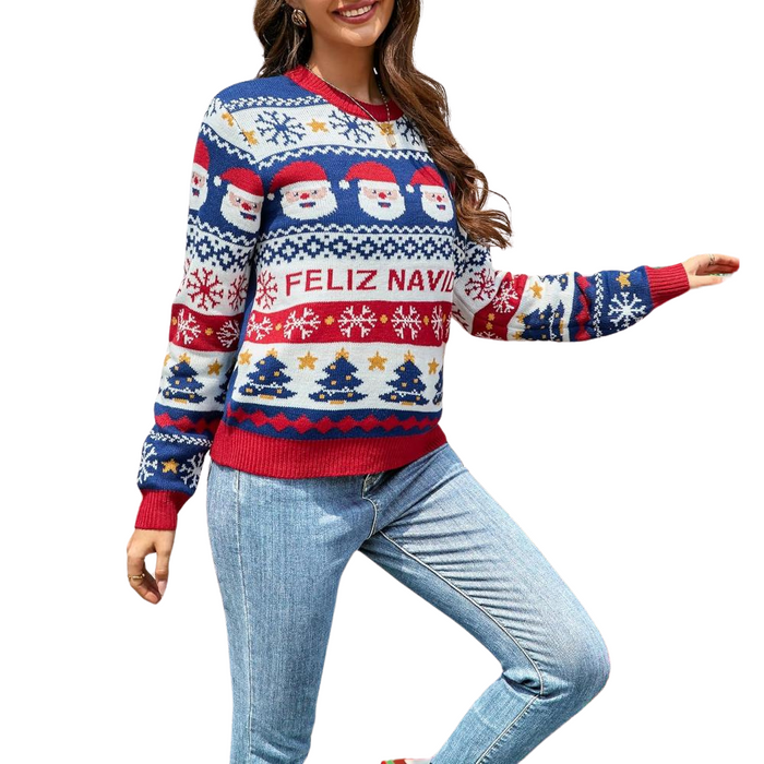 Christmas Holiday Patterned Sweater