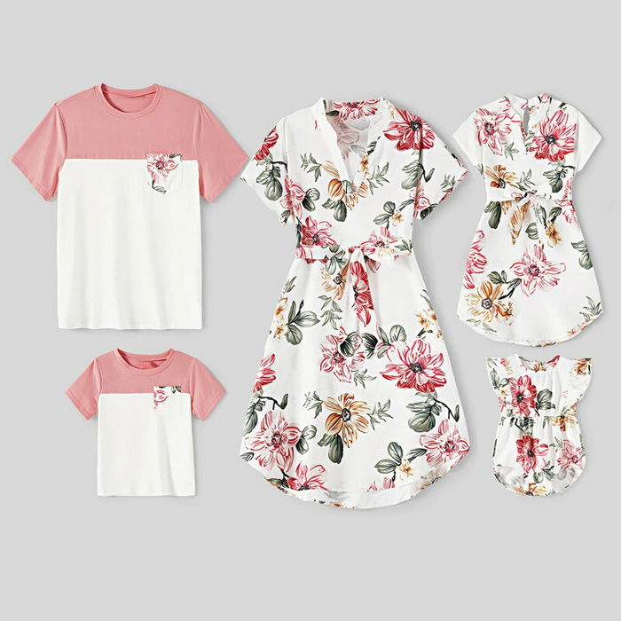 Allover Floral Print Family Matching Set