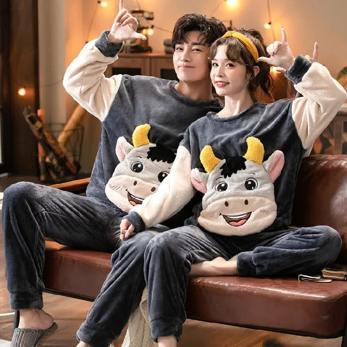 Couple Pajama Matching Set For Winters