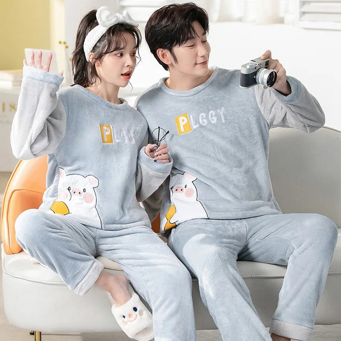 Couple Pajama Matching Set For Winters