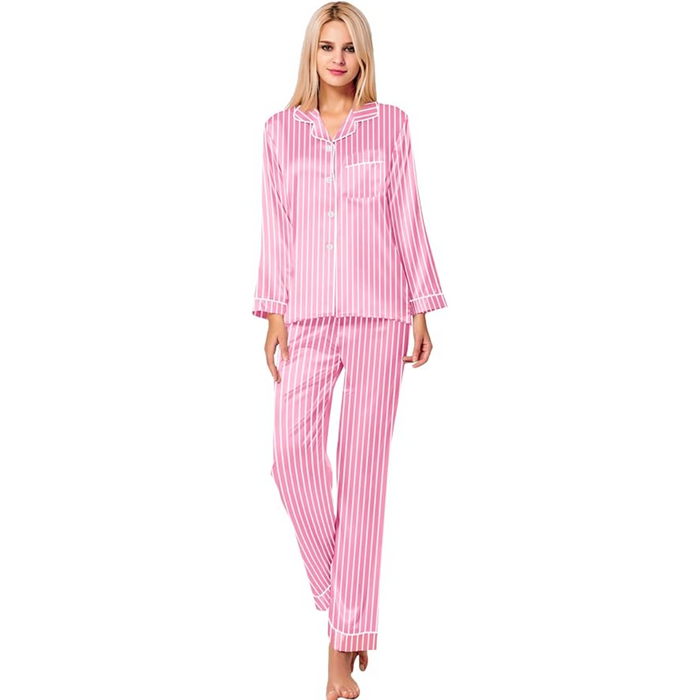 Long Sleeve Striped Sleepwear Set