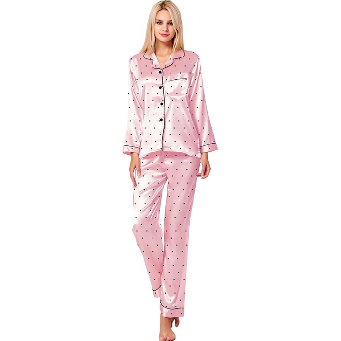 Polka Dot Patterned Sleepwear Set