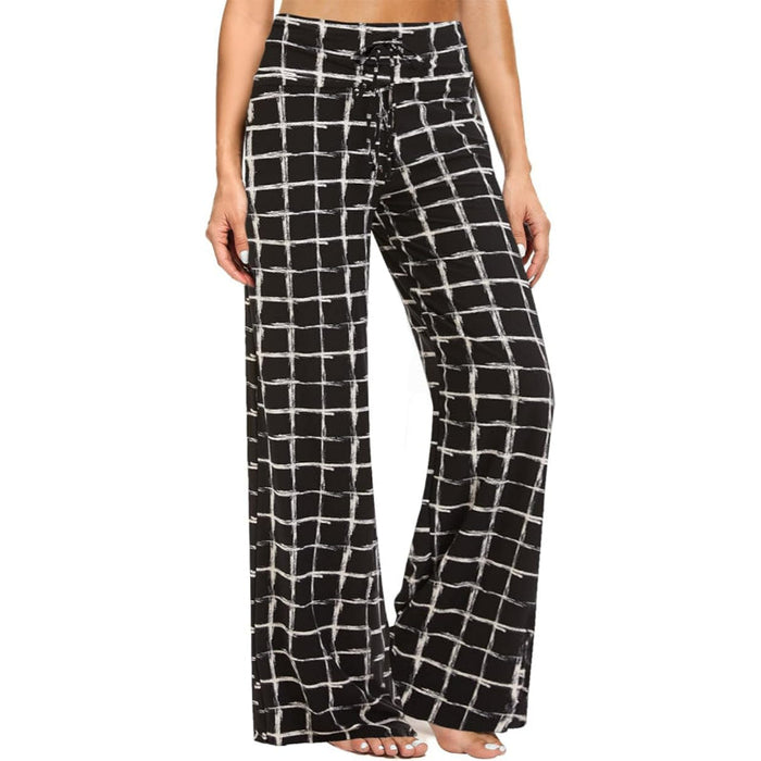 Drawstring Plaid Pajama Pants