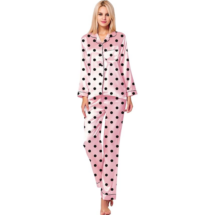 Polka Dot Patterned Sleepwear Set