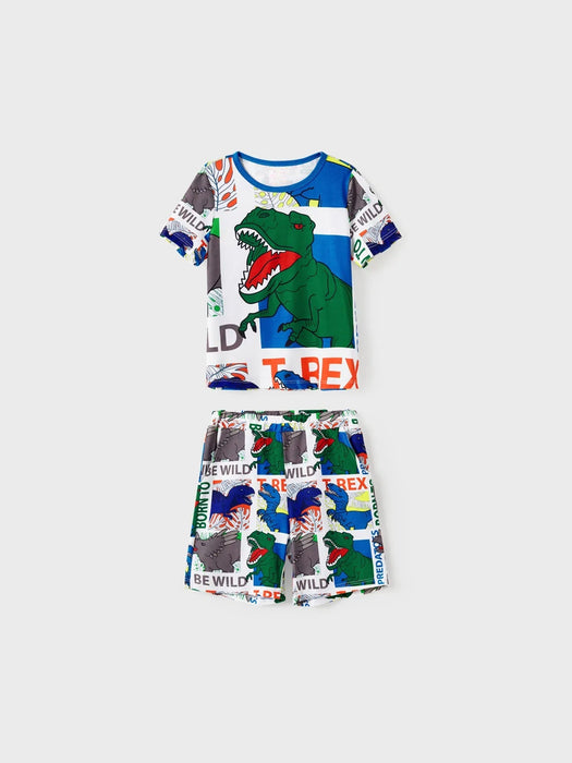 Dinosaur Printed Family Matching Short Set