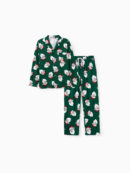 Festive Santa Claus Family Pajama Set