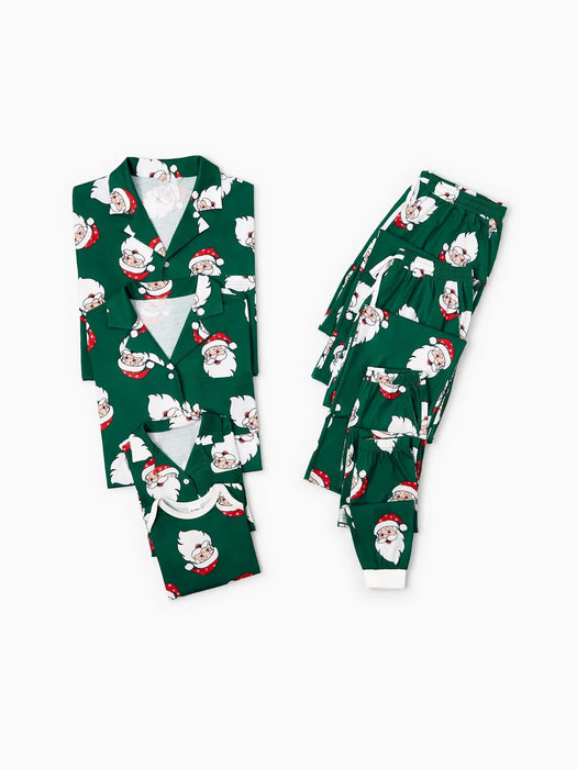 Festive Santa Claus Family Pajama Set