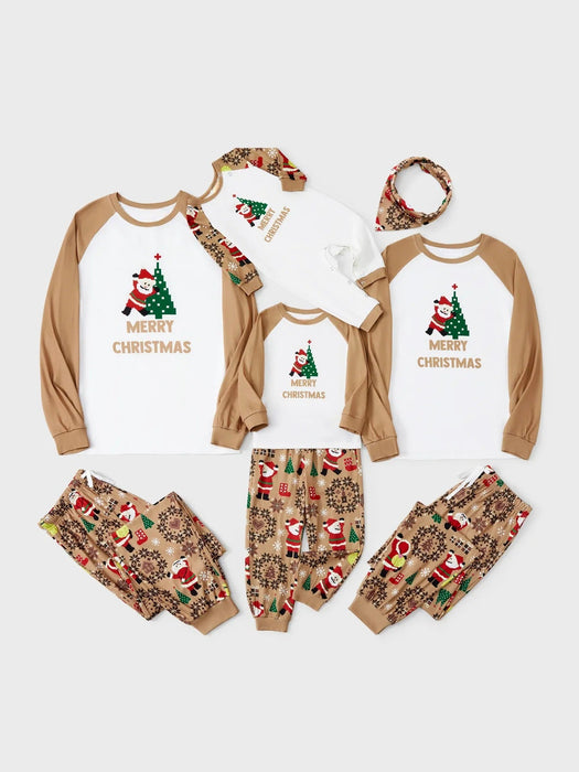 Merry Christmas And Santa Family Matching Pajama Set