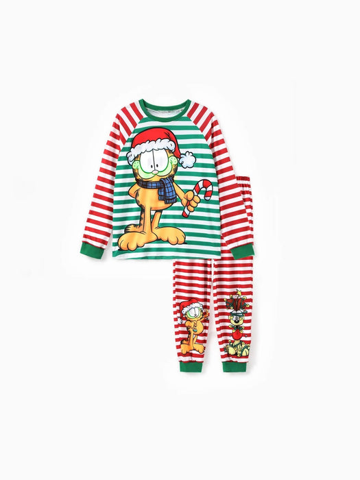 Striped Garfield Family Matching Christmas Pajama Sets