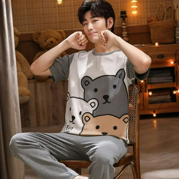 Cartoony Patterned Pajamas Sets