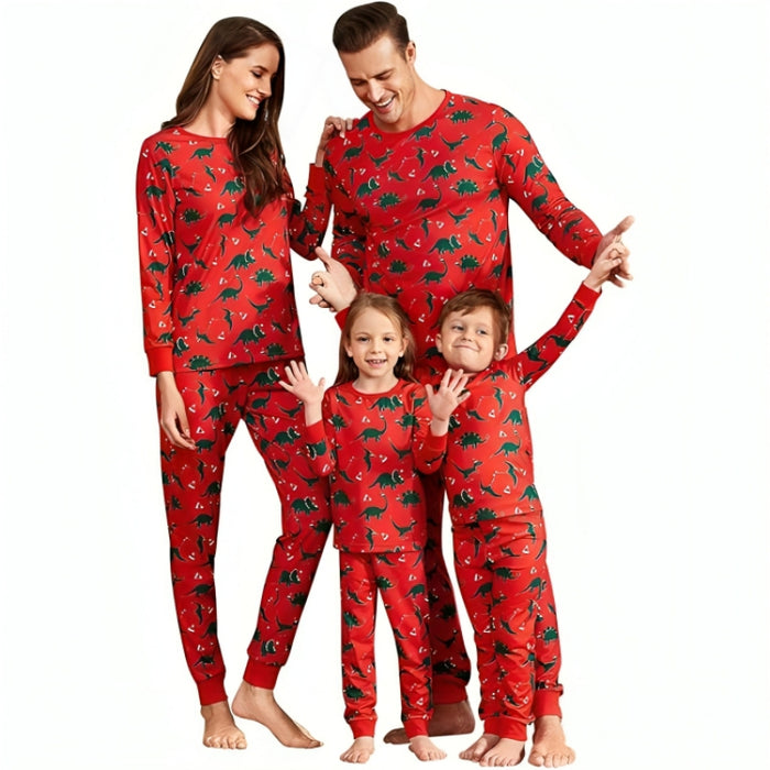 Versatile Christmas Themed Matching Pajama Set