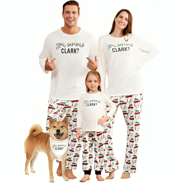 Versatile Christmas Themed Matching Pajama Set