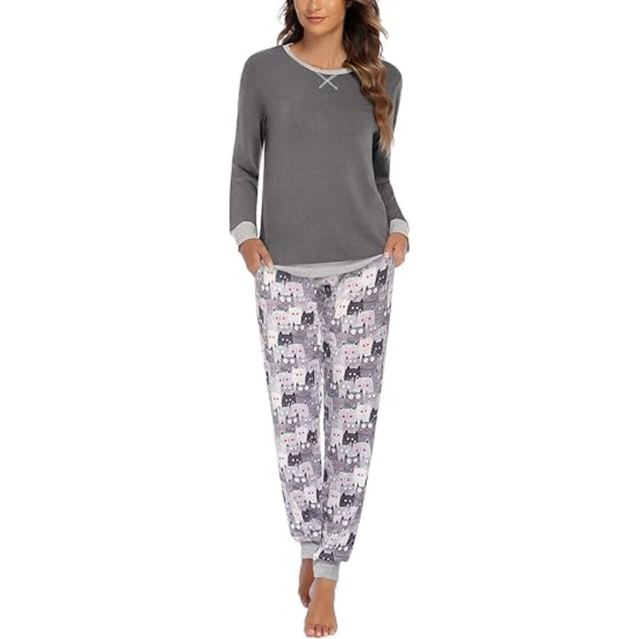 Abstract Print Pajama Set