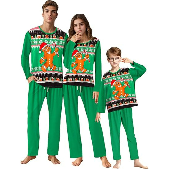 Family Matching Christmas Themed Pajamas Set