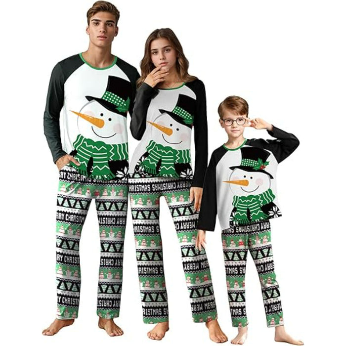 Family Matching Christmas Themed Pajamas Set