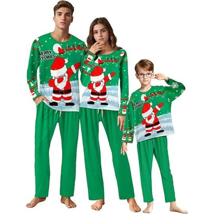 Family Matching Christmas Themed Pajamas Set