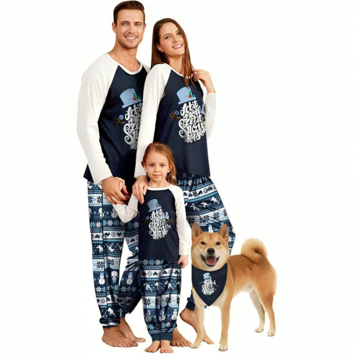 Versatile Christmas Themed Matching Pajama Set