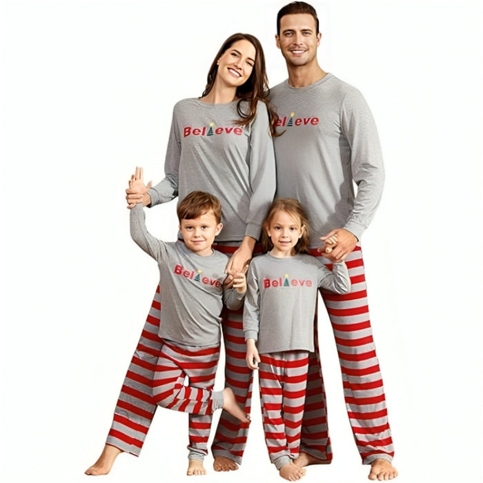 Versatile Christmas Themed Matching Pajama Set