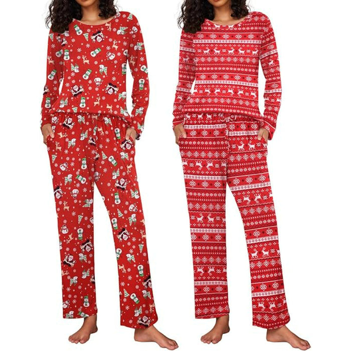 2 Pack Christmas Themed Pajama Set