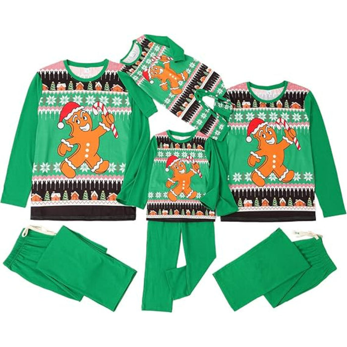 Family Matching Christmas Themed Pajamas Set