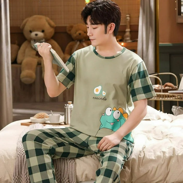 Cartoony Patterned Pajamas Sets