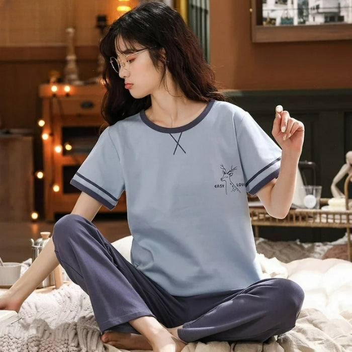 Cartoon Printed Sleepwear Pajama