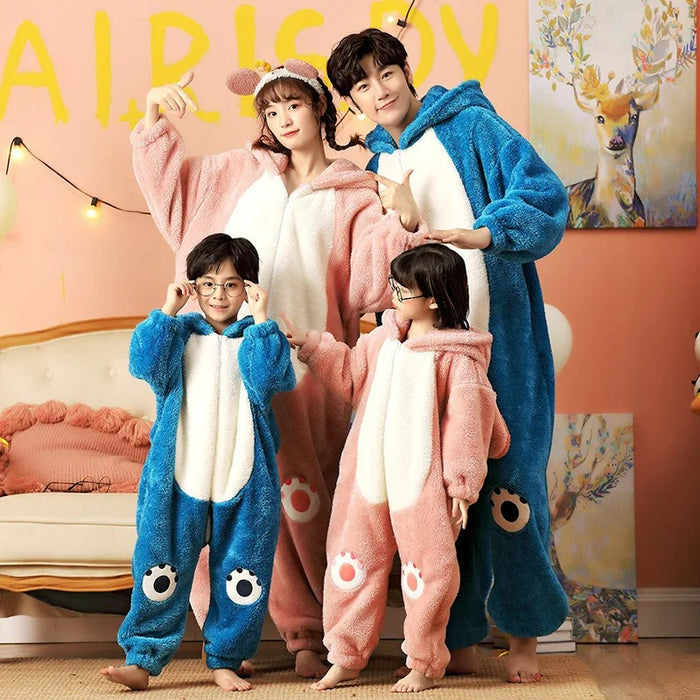 Cartoon Dinosaur Family Onesies Set