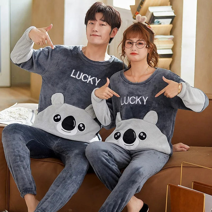 Couple Pajama Matching Set For Winters