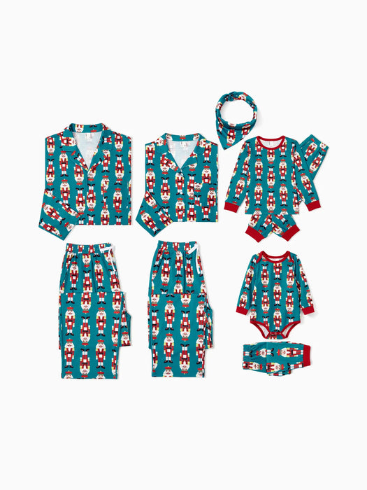 Allover Nutcracker Pattern Family Matching Pajama Set