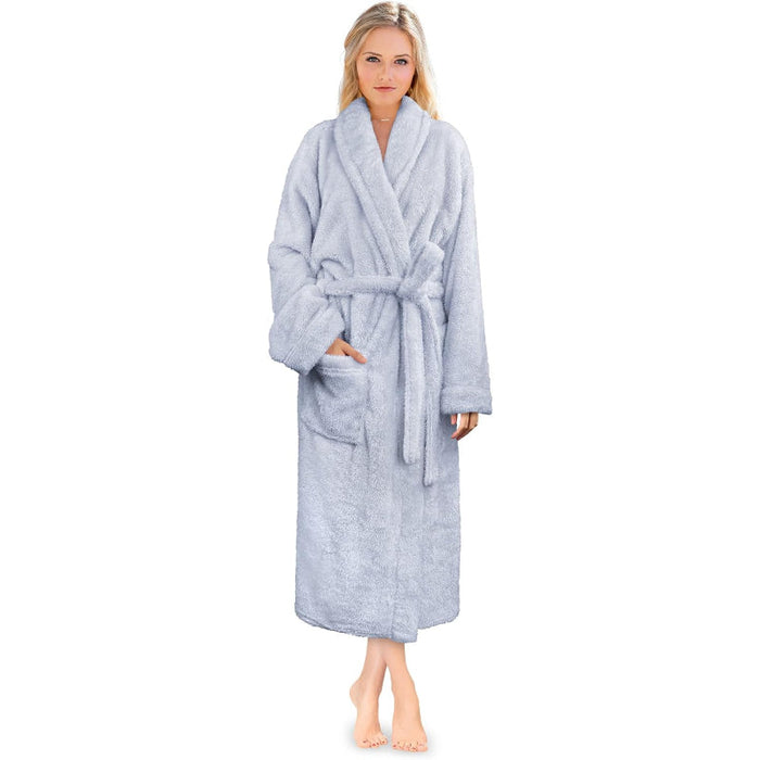 Soft Fluffy Plush Bathrobe