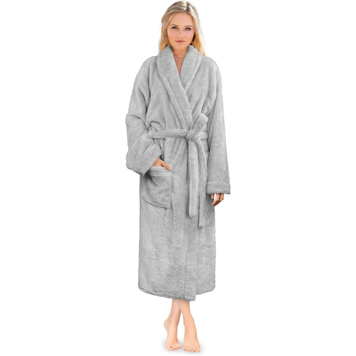 Soft Fluffy Plush Bathrobe