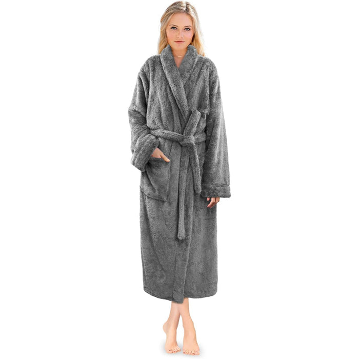 Soft Fluffy Plush Bathrobe