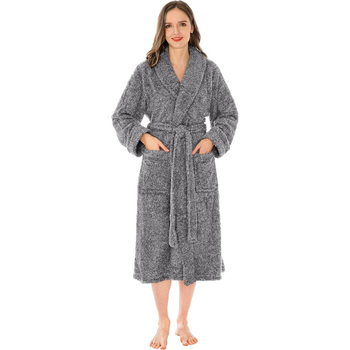 Soft Fluffy Plush Bathrobe