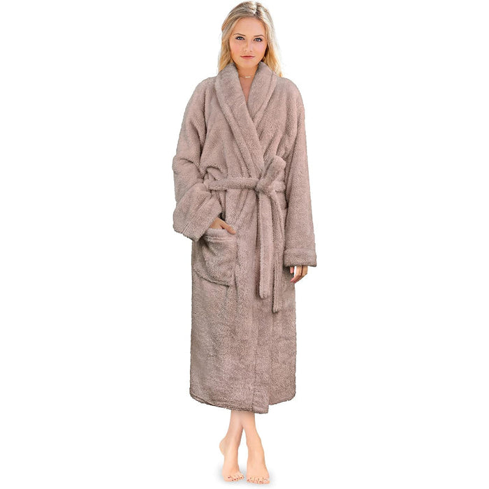 Soft Fluffy Plush Bathrobe