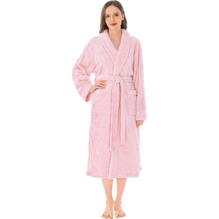 Soft Fluffy Plush Bathrobe