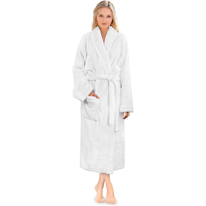 Soft Fluffy Plush Bathrobe