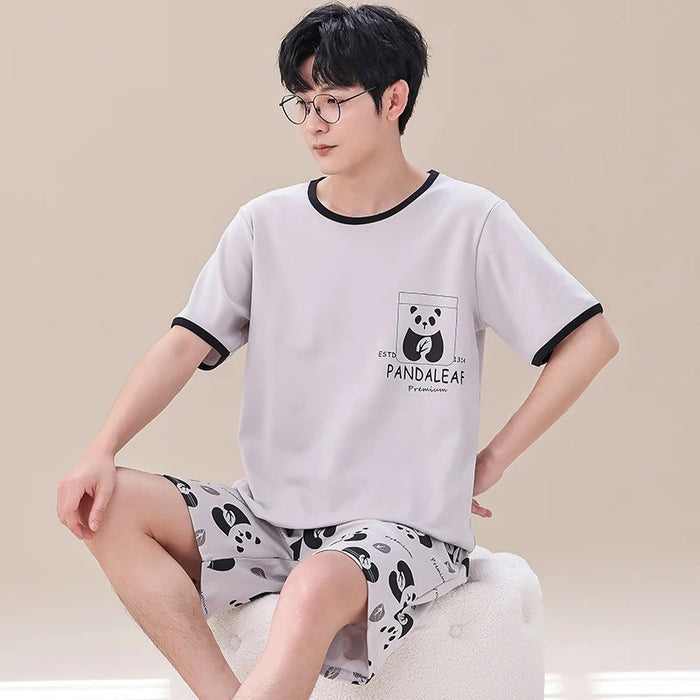 Casual Cartoony Print Sleepwear Shorts