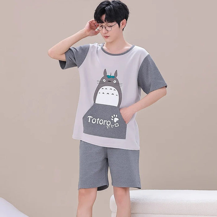 Casual Cartoony Print Sleepwear Shorts