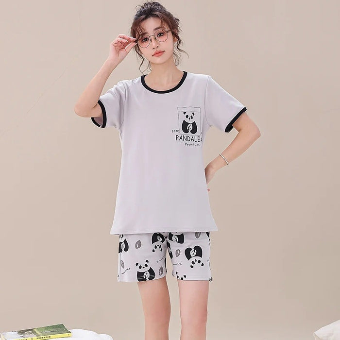 Casual Cartoony Print Sleepwear Shorts