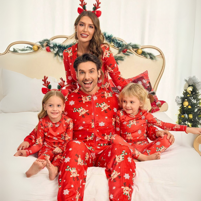 Christmas Deer Print Family Matching Set