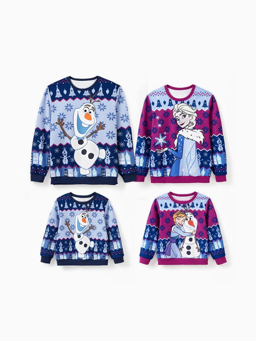 Christmas Snowflake Designed Matching Sweater Set