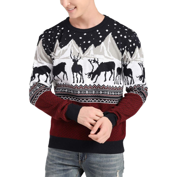 Christmas Snowflakes Printed Sweater